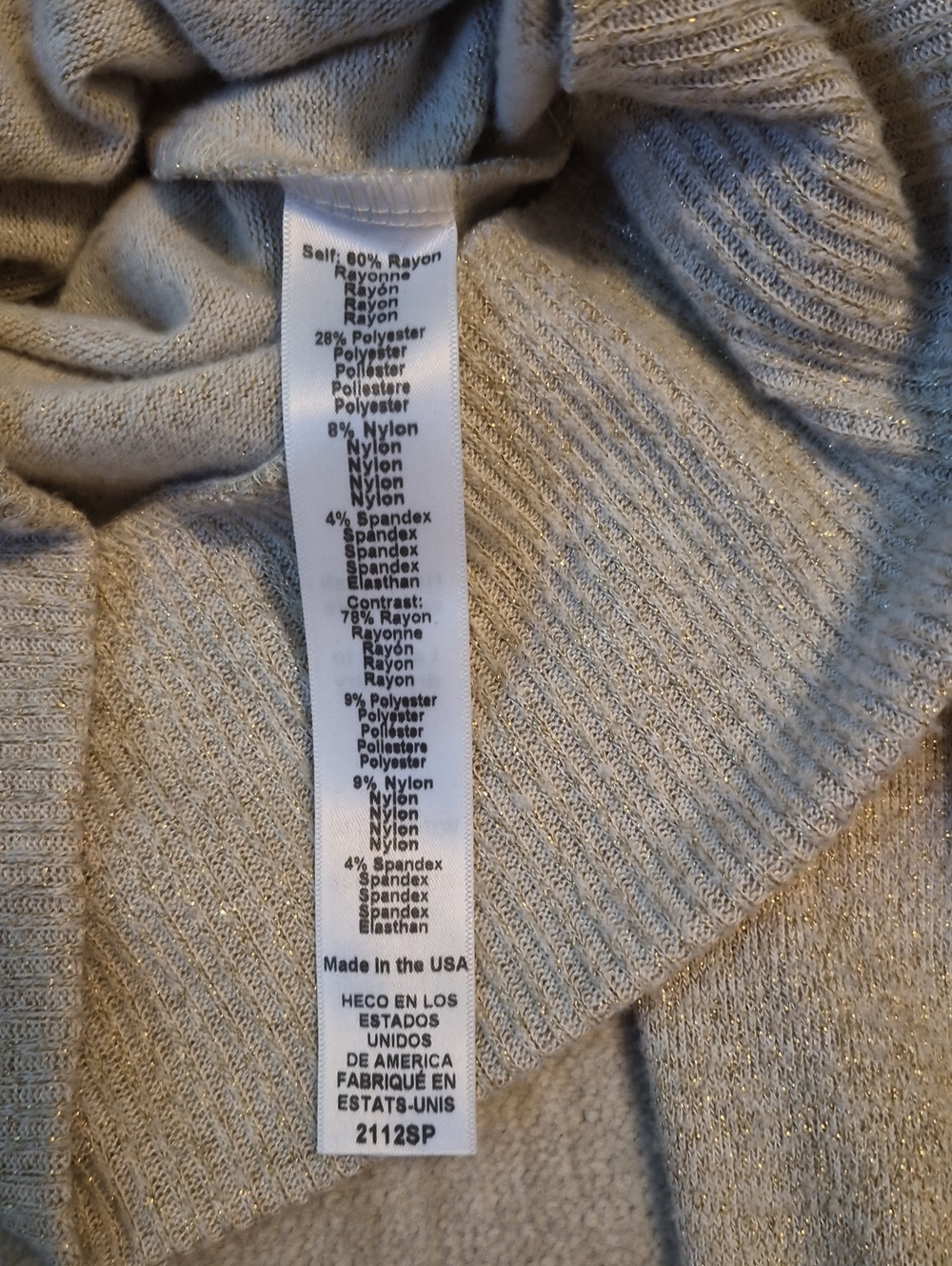 Michael Stars India surplice top in light gold XS - Picture 6 of 6
